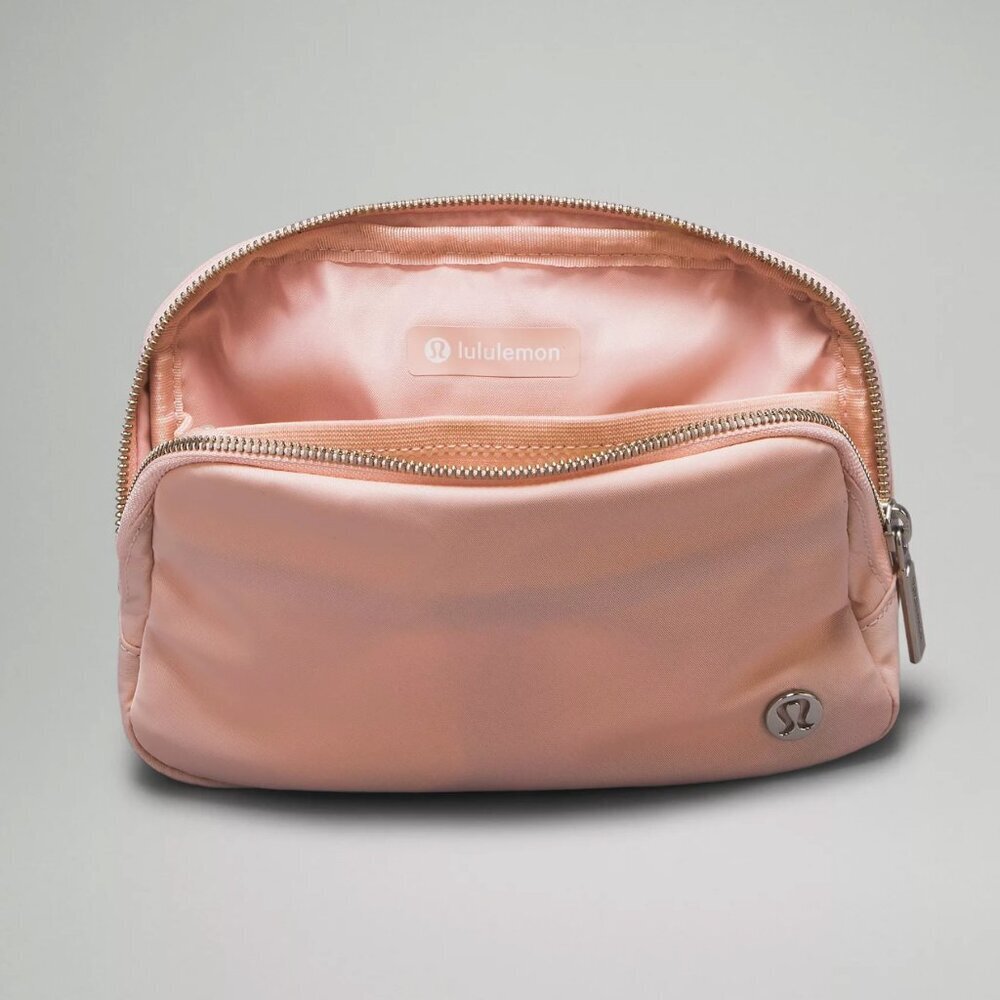 Everywhere Belt Bag 1L Wordmark Pink Mist/Silver/White Opal (NWT) - Picture 4 of 10